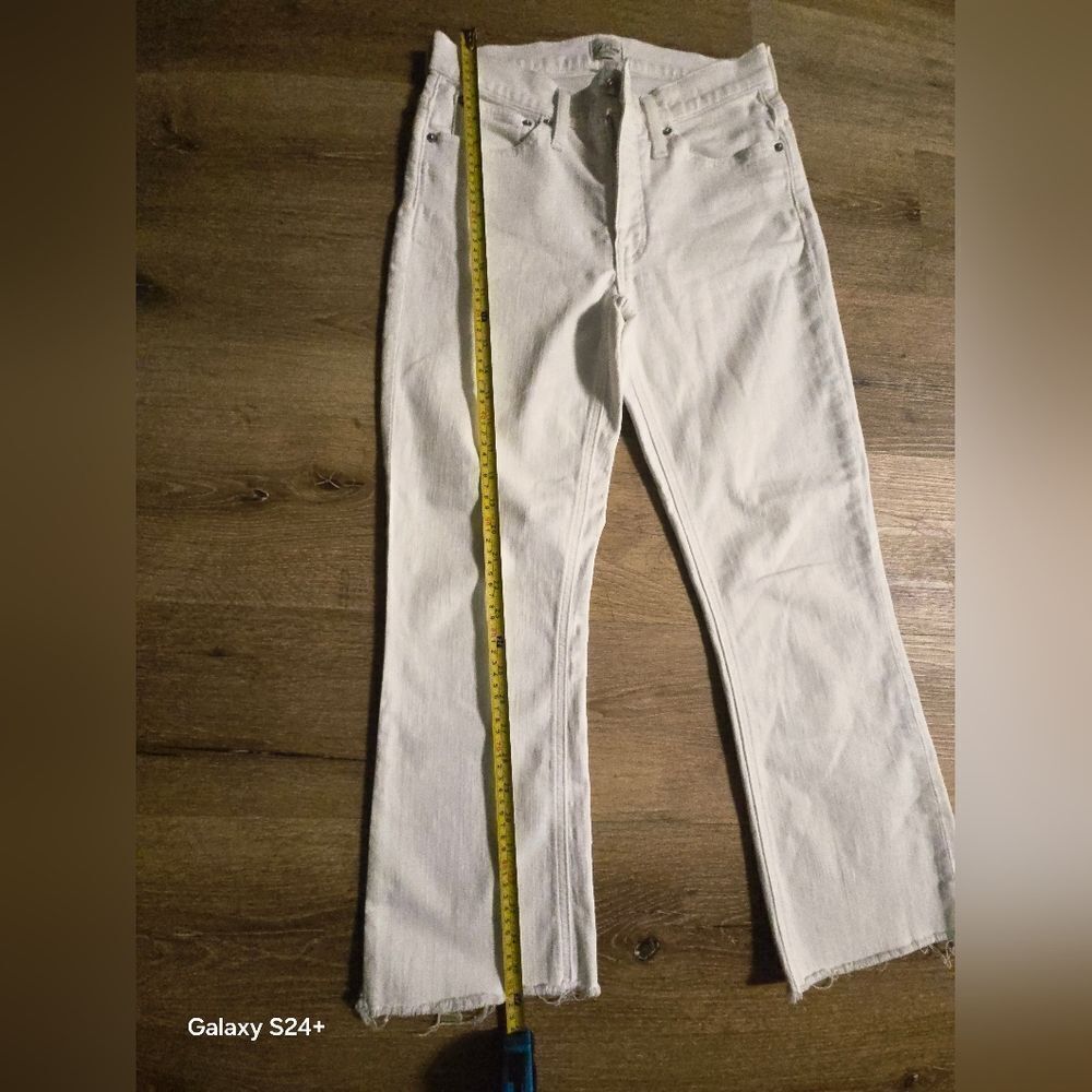 J. Crew White Straight Leg Denim - Picture 4 of 7